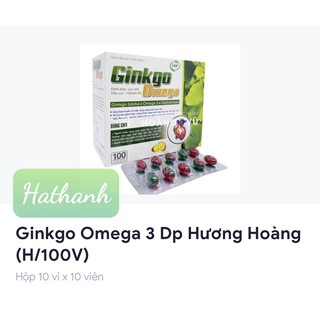 Ginkgo Omega – Viên uống hỗ trợ tăng cường trí nhớ, giảm đau đầu, chóng mặt, mất ngủ – Hộp 100 viên