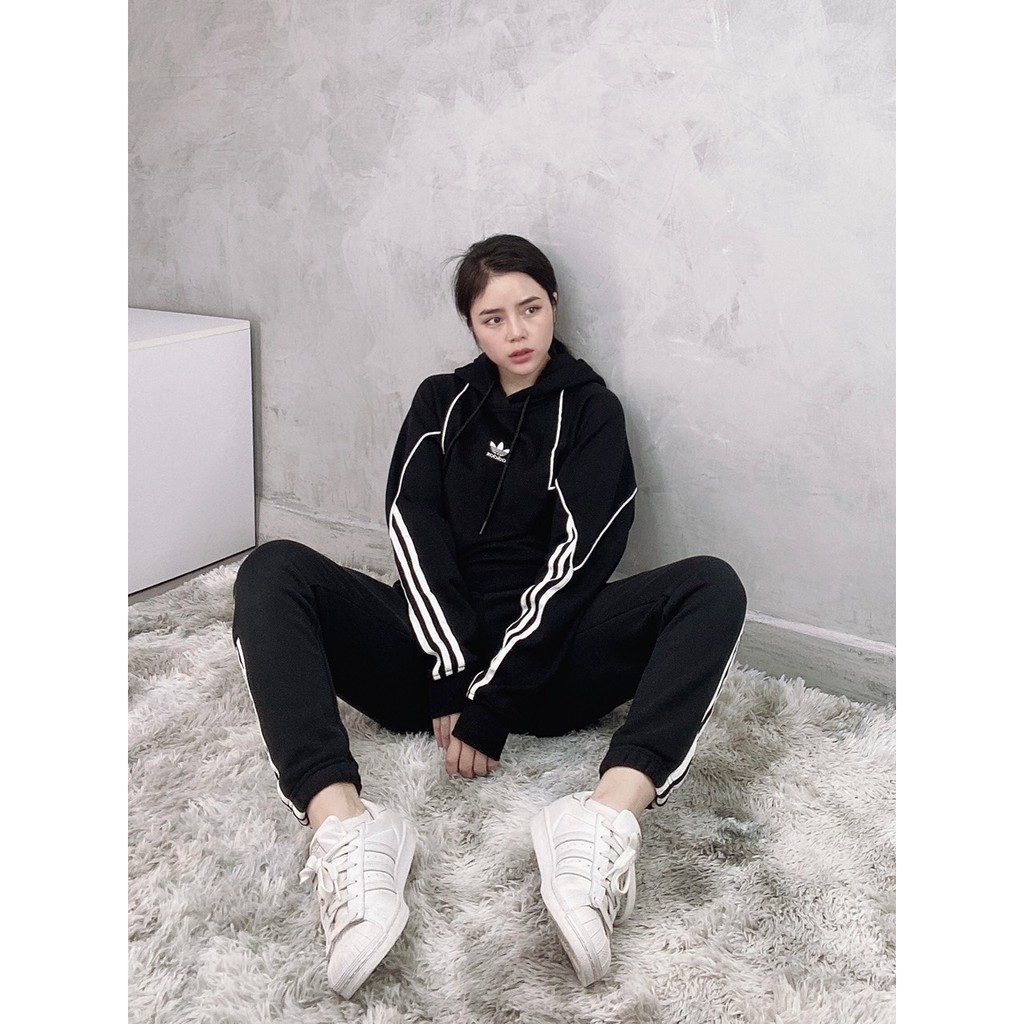 (HÀNG XUẤT XỊN) Áo Hoodie Das đen 1791 BIG TREFOIL ABSTRACT HOODIE BLACK Made in Cambodia full tag code  SIZE S M L | BigBuy360 - bigbuy360.vn