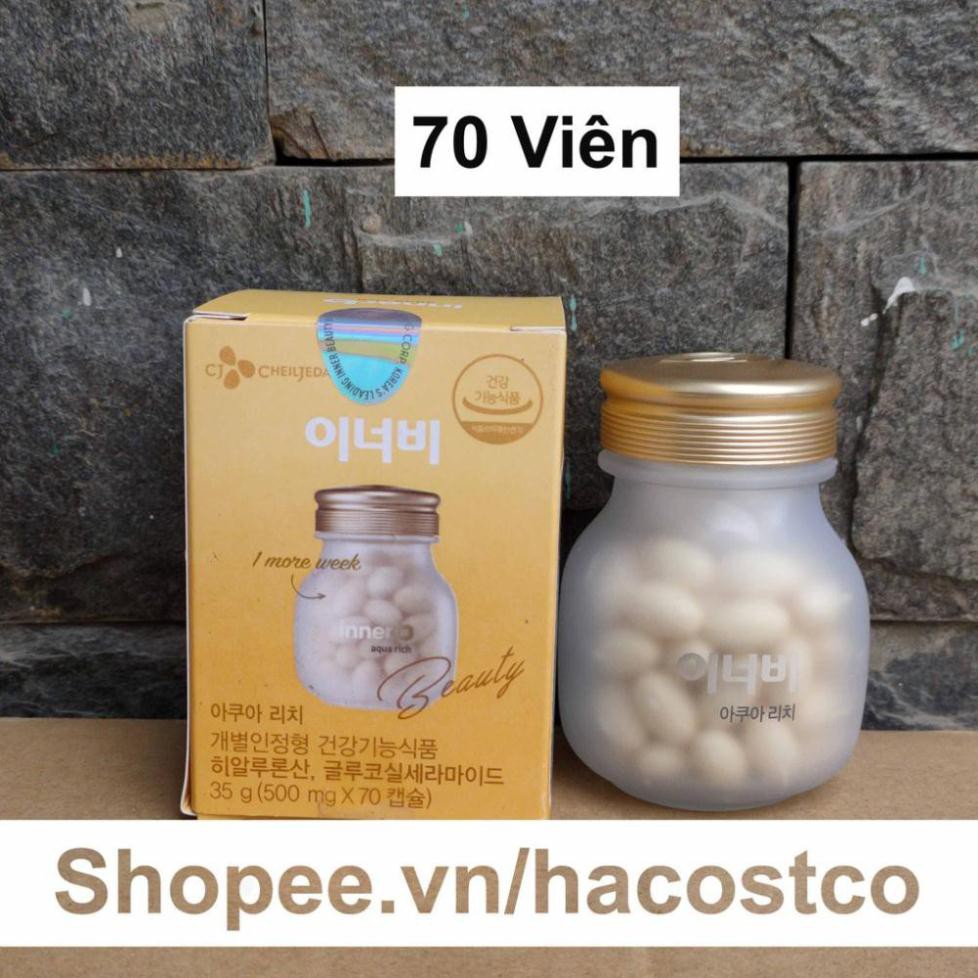 Viên Uống Innerb Aqua Rich 70 viên Hỗ Trợ Cấp Nước Và Collagen