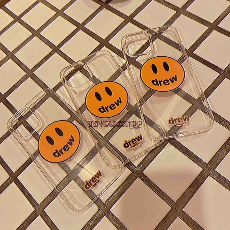 ỐP LƯNG IP TRONG SUỐT LOẠI DÀY 2mm hoạ tiết mặt cười drew house dành cho 6p/7p/8p/x/xsmax/11pm/12pm