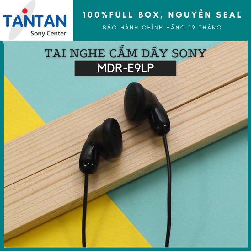 Tai nghe NHÉT TAI Sony MDR-E9LP | FREESHIP | Bộ màng loa 13,5 mm - Dây 1,2 m - Jack cắm 3.5mm - Miếng đệm tai