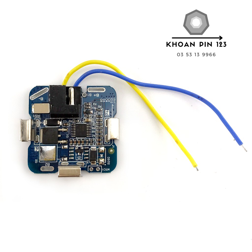 Mạch bảo vệ pin 16.8v 4 cell pin li-ion, mạch sạc 16v dùng sạc adaptor (mạch màu ngẫu nhiên)