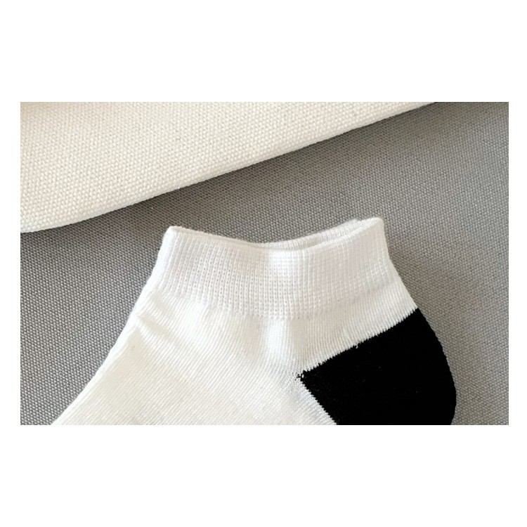 Tất vớ cotton hoạt hình xinh xắn [005] ❤️Free ship❤️ tất vớ cổ thấp phong cách hàn quốc họa tiết kẻ sọc , bò sữa