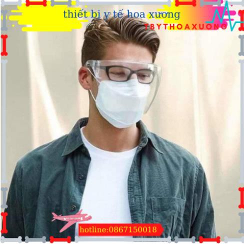 Kính chống giọt bắn phòng dịch bảo hộ trong suốt - Mặt nạ chống giọt bắn chống bụi gió phong cách