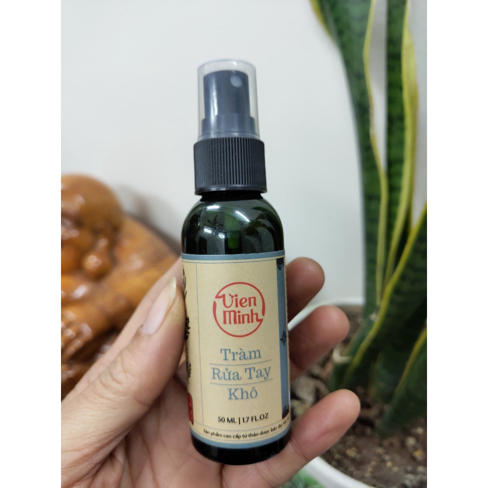 Tràm rửa tay khô cao cấp Viên Minh 50ml dung dịch sát khuẩn, khử mùi