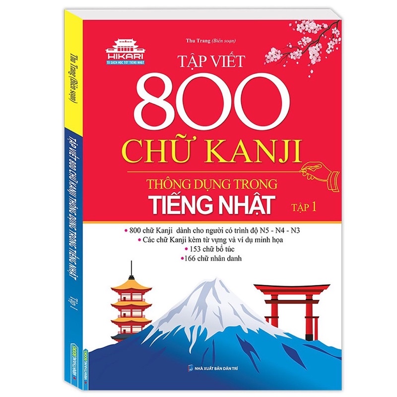 Sách - Tập Viết 800 Chữ Kanji Thông Dụng Trong Tiếng Nhật (Tập 1)