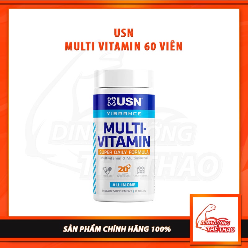USN MULTI VITAMIN 60 VIÊN-CHÍNH HÃNG-Bổ Sung Vitamin Tổng Hợp, Tăng Cường Hệ Miễn Dịch