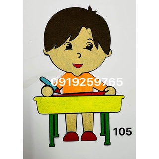 Tranh nỉ - Tranh góc mầm non - Tranh góc học tập