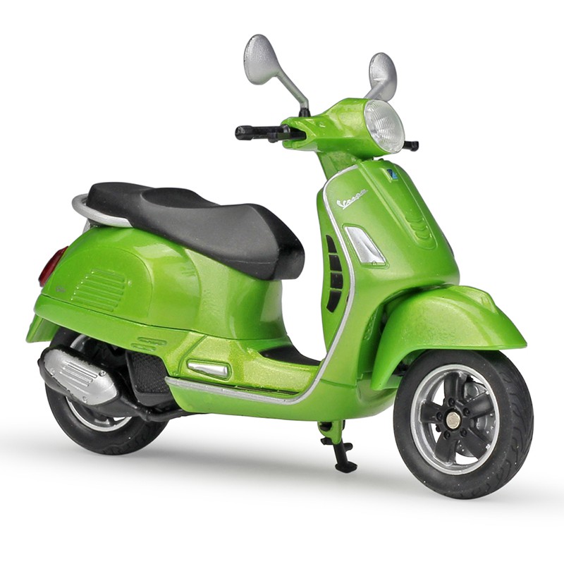 Willie WELLY VELLY VESPA GTS 125CC  Hợp Kim Được Ủy Quyền Xe Máy Mô Hình 1: 18 Xe Tay Ga Retro Thời Gian Cừu Nhỏ Bộ Sưu Tập Trang Trí