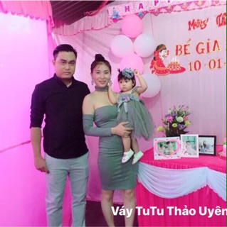 Váy bé gái màu xám (ảnh thật+ video)