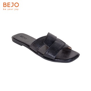 [Mã BMLT30 giảm đến 30K đơn 299K] Dép Nữ Cao Cấp Bejo Dép Da Mẫu Quai Ngang Đế Bệt Wp22