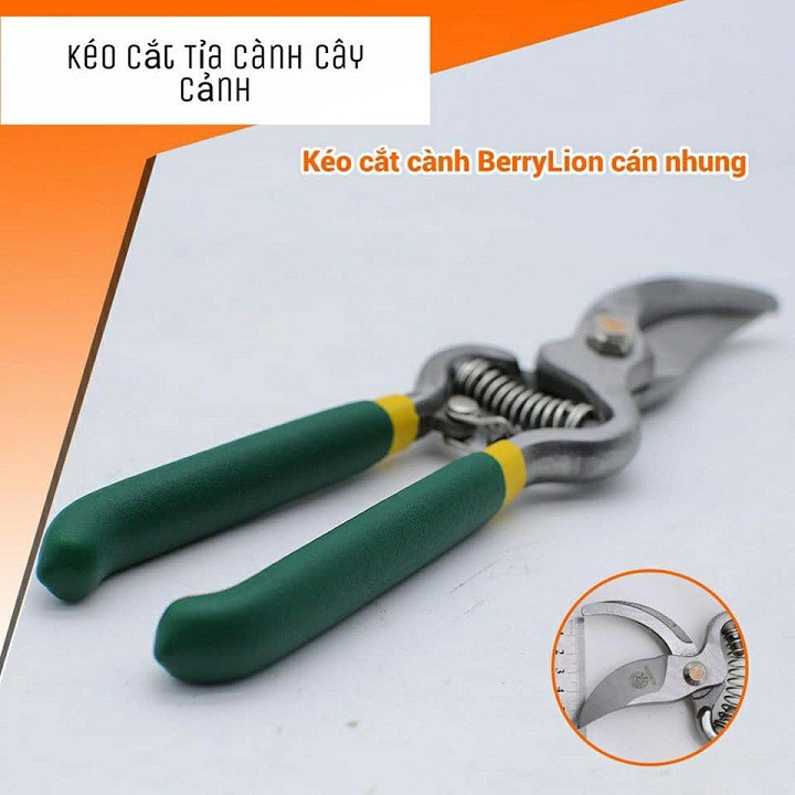 Kéo cắt cành cây Berrylion cán nhung 930 cao cấp