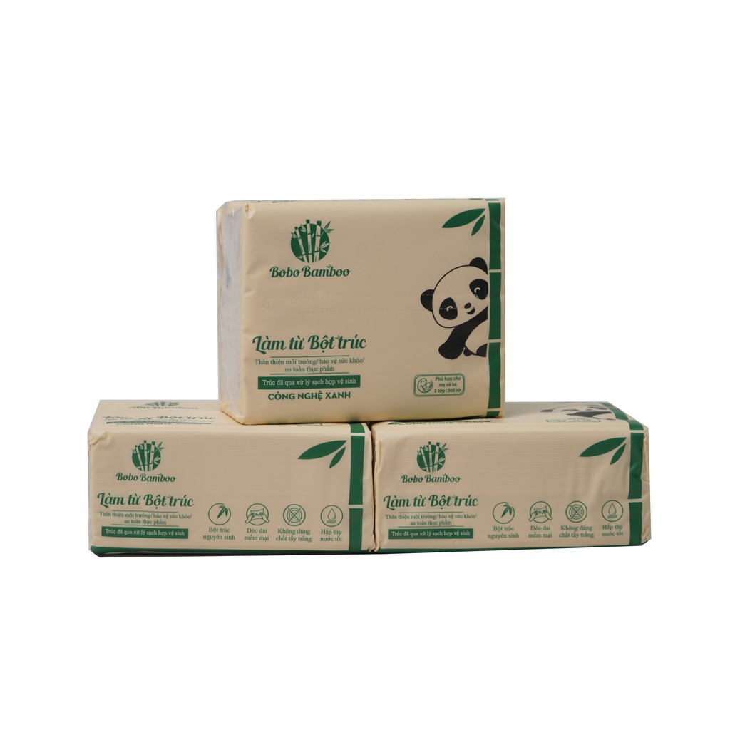 Giấy rút cao cấp 2 gói Bobo Bamboo