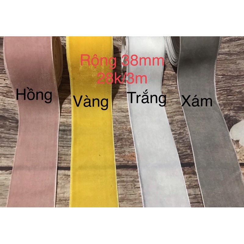 3m ruy băng nhung rộng 38mm