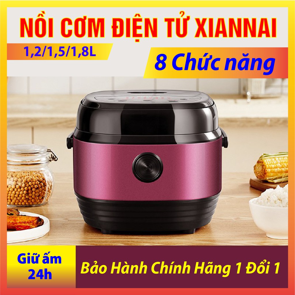 Nồi Cơm Điện Tử Đa Năng Giá Rẻ XIANNAI 1,2/1,5/1,8L 8 Chức Năng Phù Hợp Cho 2-6 Người Hàng Phân Phối Chính Hãng