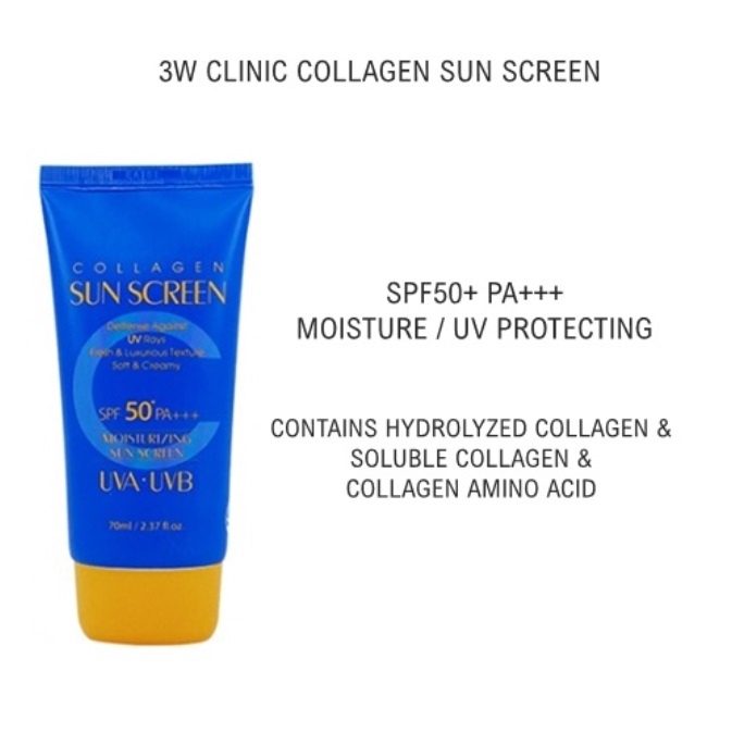 [Hàng mới về] Kem chống nắng 3W CLINIC SPF50+ PA+++ 70ml hiệu quả