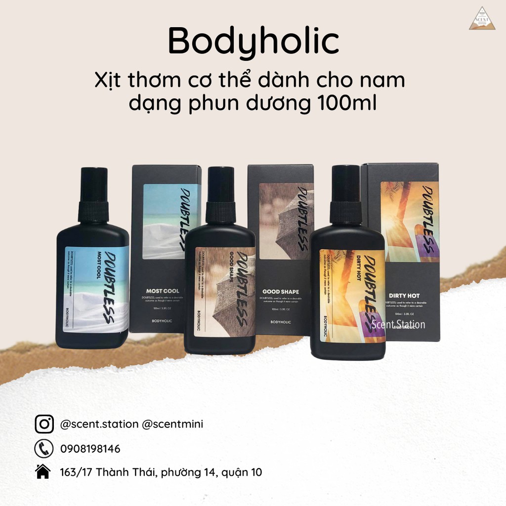 Xịt thơm toàn thân nam Bodyholic 100ml