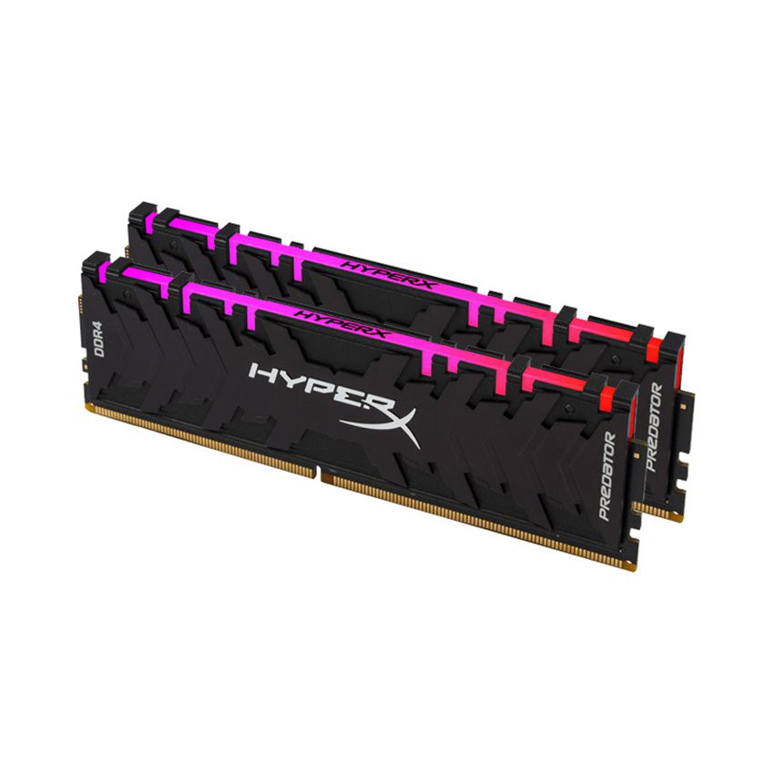 Bộ 2 Thanh RAM PC Kingston 16GB HyperX Predator  DDR4 RGB 3200MHz HX432C16PB3AK2/16 - Hàng Chính Hãng