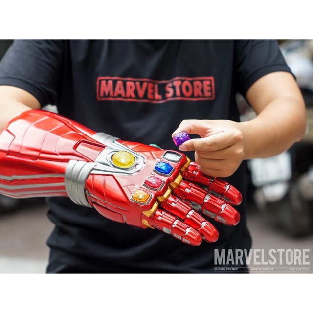 Găng Tay Vô Cực Iron man Endgame sáng đèn mô hình Gauntlet