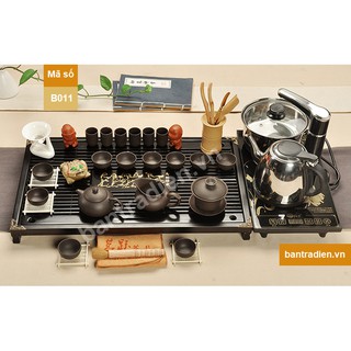 Bộ bàn trà điện tự động thông minh khay rời B011