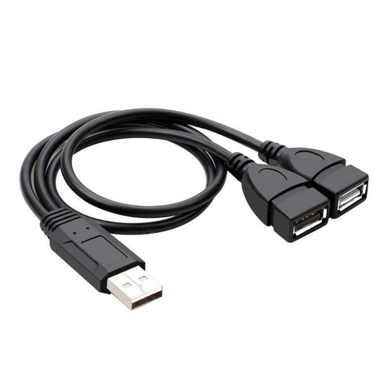 Set 2 dây cáp chia cổng USB 2.0 hình chữ Y 1 đầu đực sang 2 đầu cái 35cm/13.78in