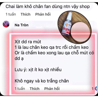 SUPER DRY ( KHÔ CHÂN KEO )