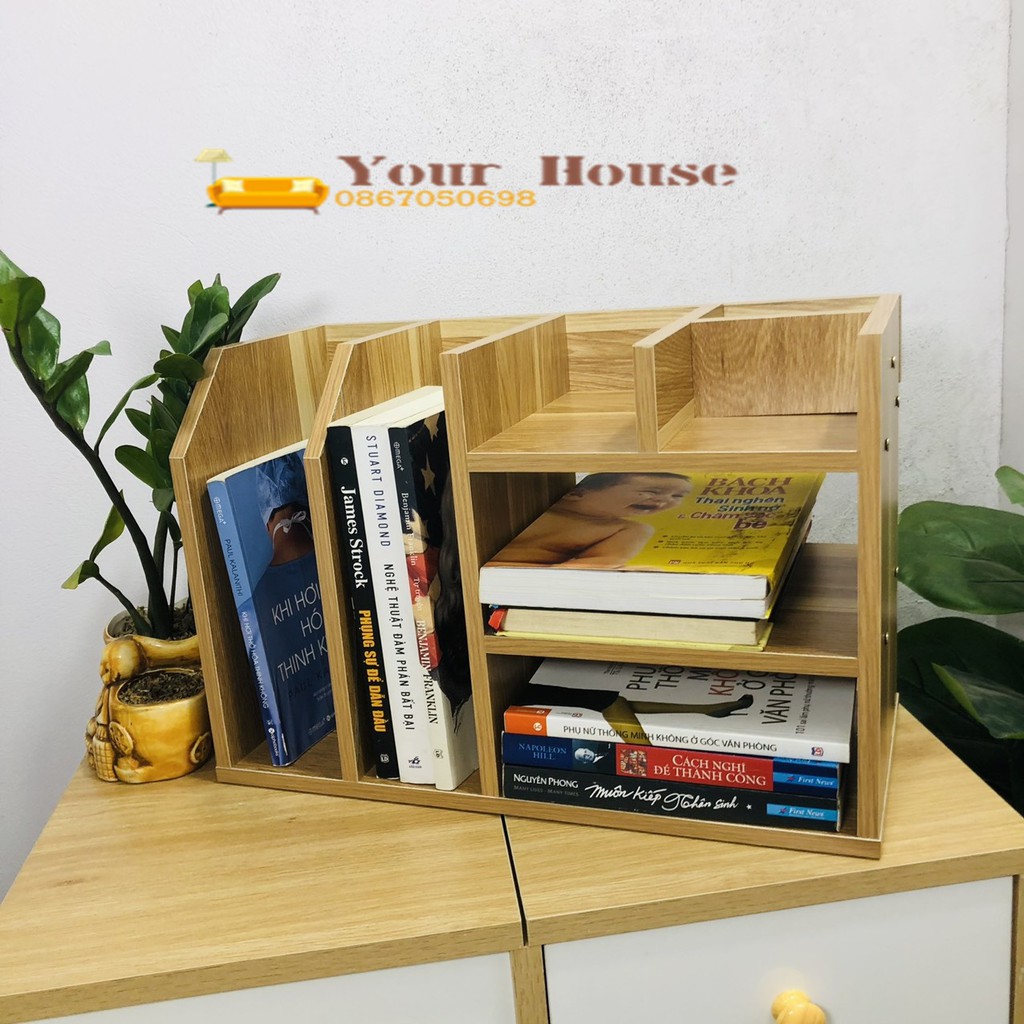 Kệ Sách Để Bàn, Kệ Hồ Sơ Để Bàn Gỗ MDF - YOUR HOUSE