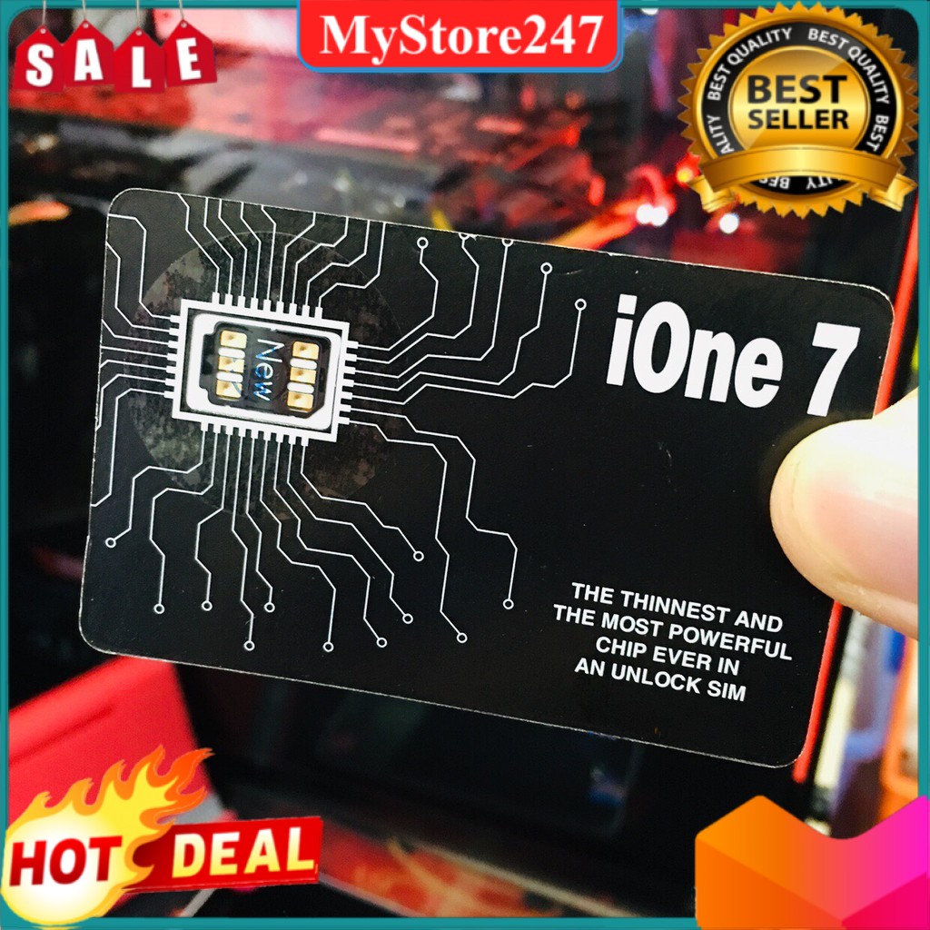 Sim ghép iOne 7 Static 6 mới nhất năm 2022 fix full như máy quốc tế, Bảo hành 6 tháng đổi mới,Mystore247 .