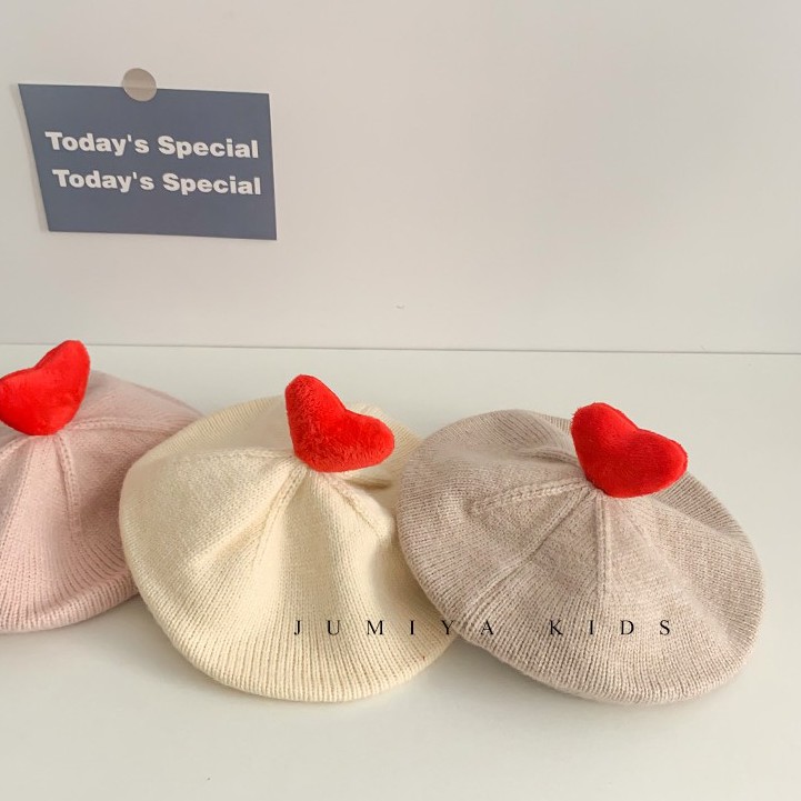 Mũ Beret Màu Trơn Thời Trang Hàn Quốc Cho Bé
