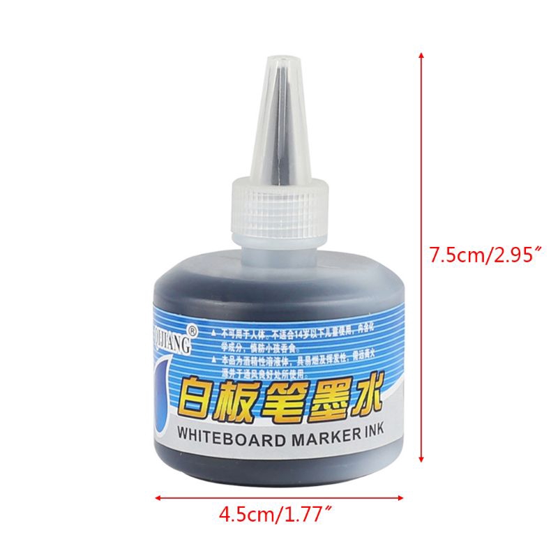 1 Chai mực bút đánh dấu viết bảng trắng màu đen đỏ 50ml dùng cho trường học/ văn phòng