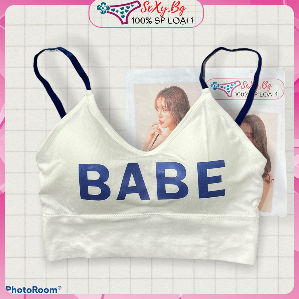 Áo bra nữ hở lưng áo tập nâng ngực áo tập nhẹ mẫu mới BABE