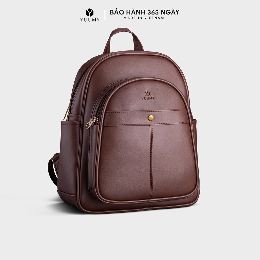 Balo thời trang YUUMY Mellow YBA26 Balo được làm bằng chất liệu chống thấm nước. Đựng vừa khổ giấy A4 và laptop 13inch.