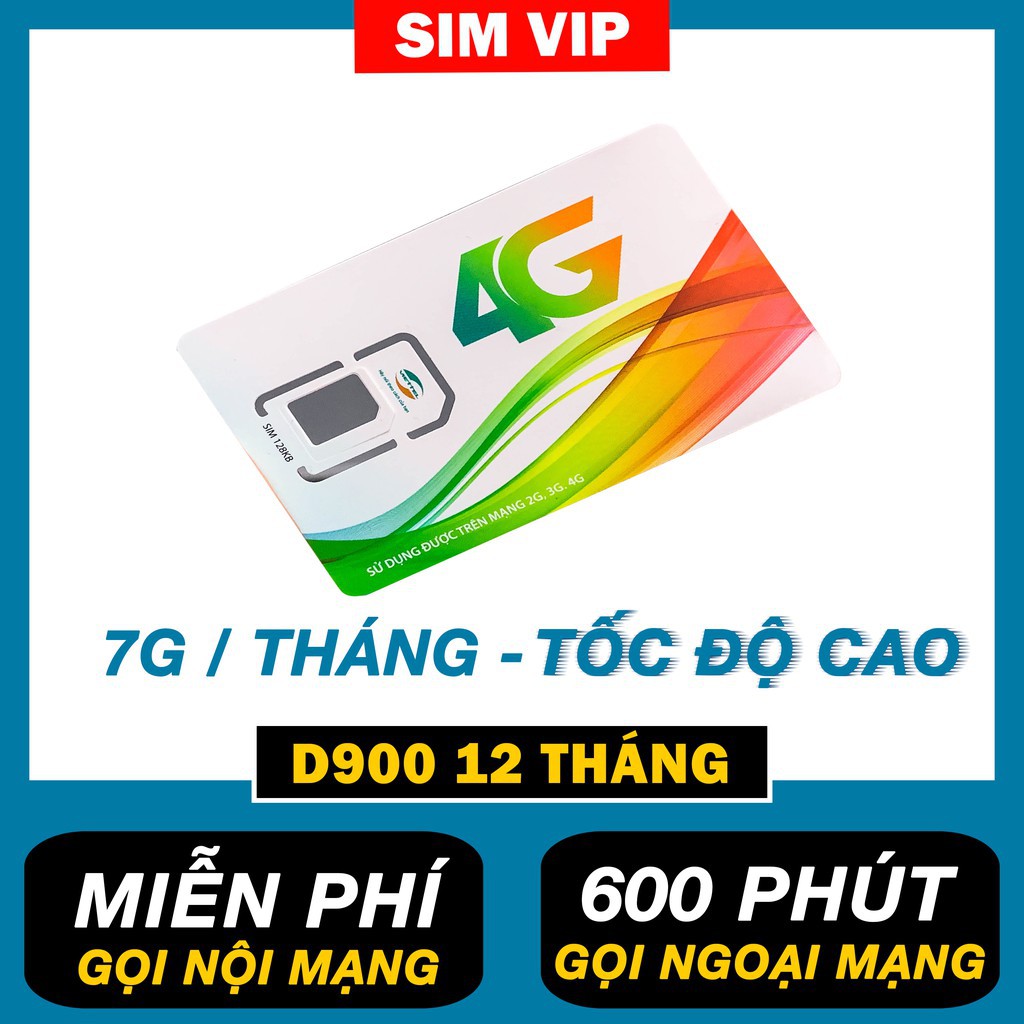 Sim 4G Viettel D900 - D500 - D500T Trọn Gói 1 Năm Không Nạp Tiền - NGHE GỌI