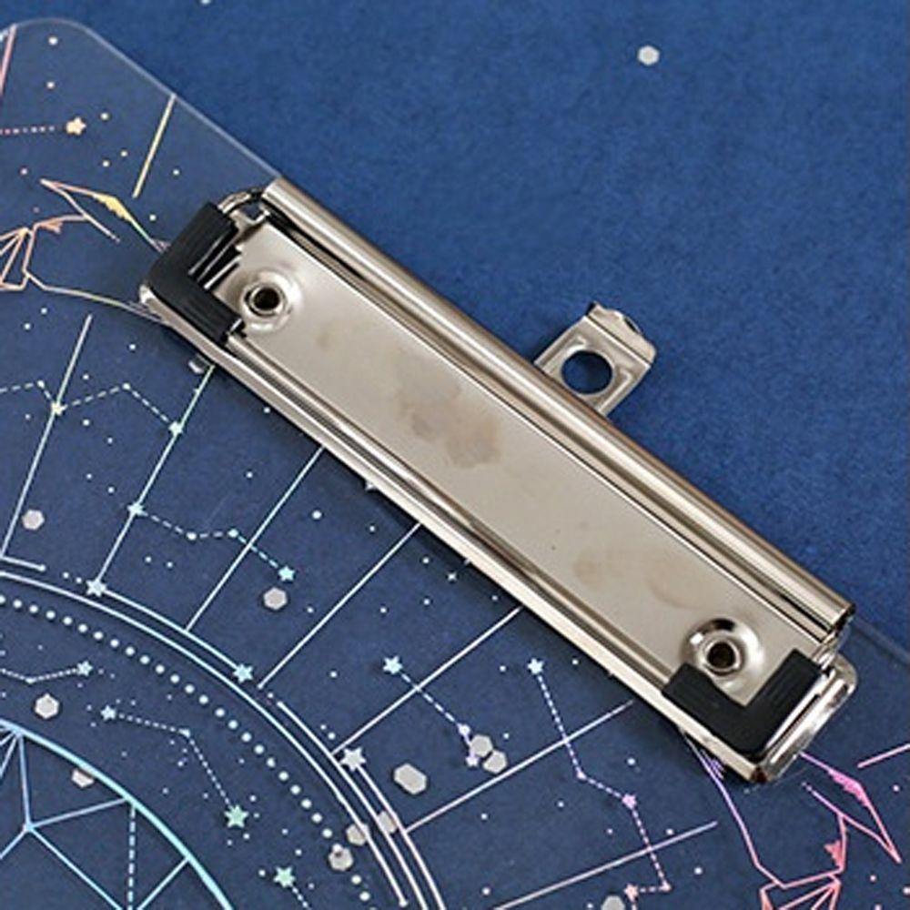 Bảng Kẹp Giấy A4 Bằng Acrylic Mạ Đồng Laser Có Lỗ Treo Sắp Xếp Gọn Gàng