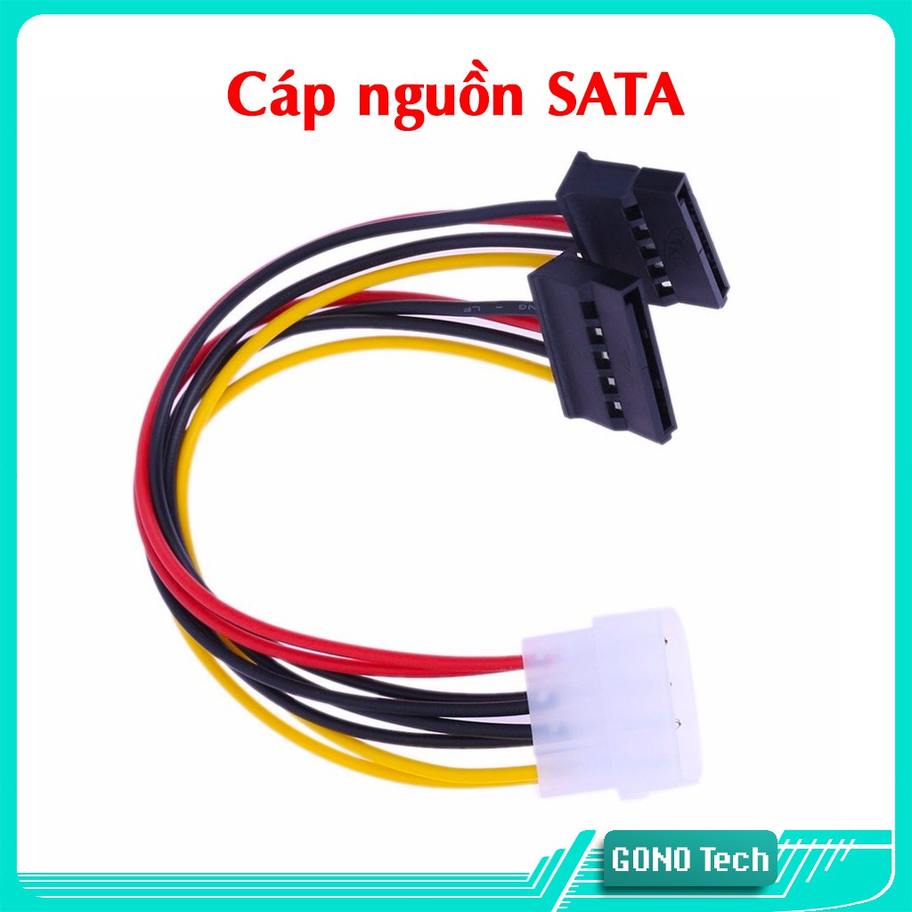 Cáp nguồn SATA cho ổ cứng SSD HDD | Cáp chuyển nguồn 4 Pin IDE sang 15 Pin ổ đĩa cứng SATA 1 ra 1 / 2 / 3