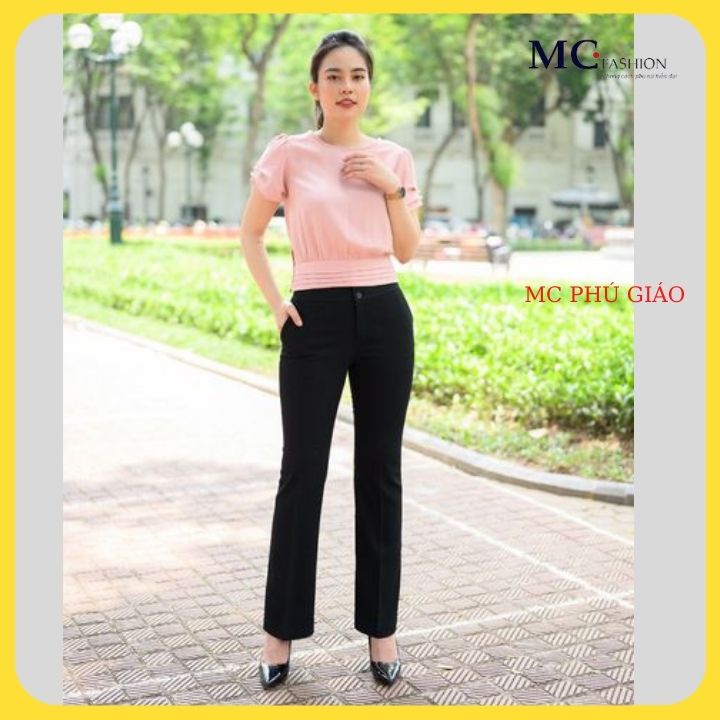 Quần Tây Nữ Lưng Cao 2 Cúc Q0439 MC Fashion Vải Mịn Nhẹ Thoải Mái Dễ Chịu Không Nhăn Không Xù Không Phai Màu