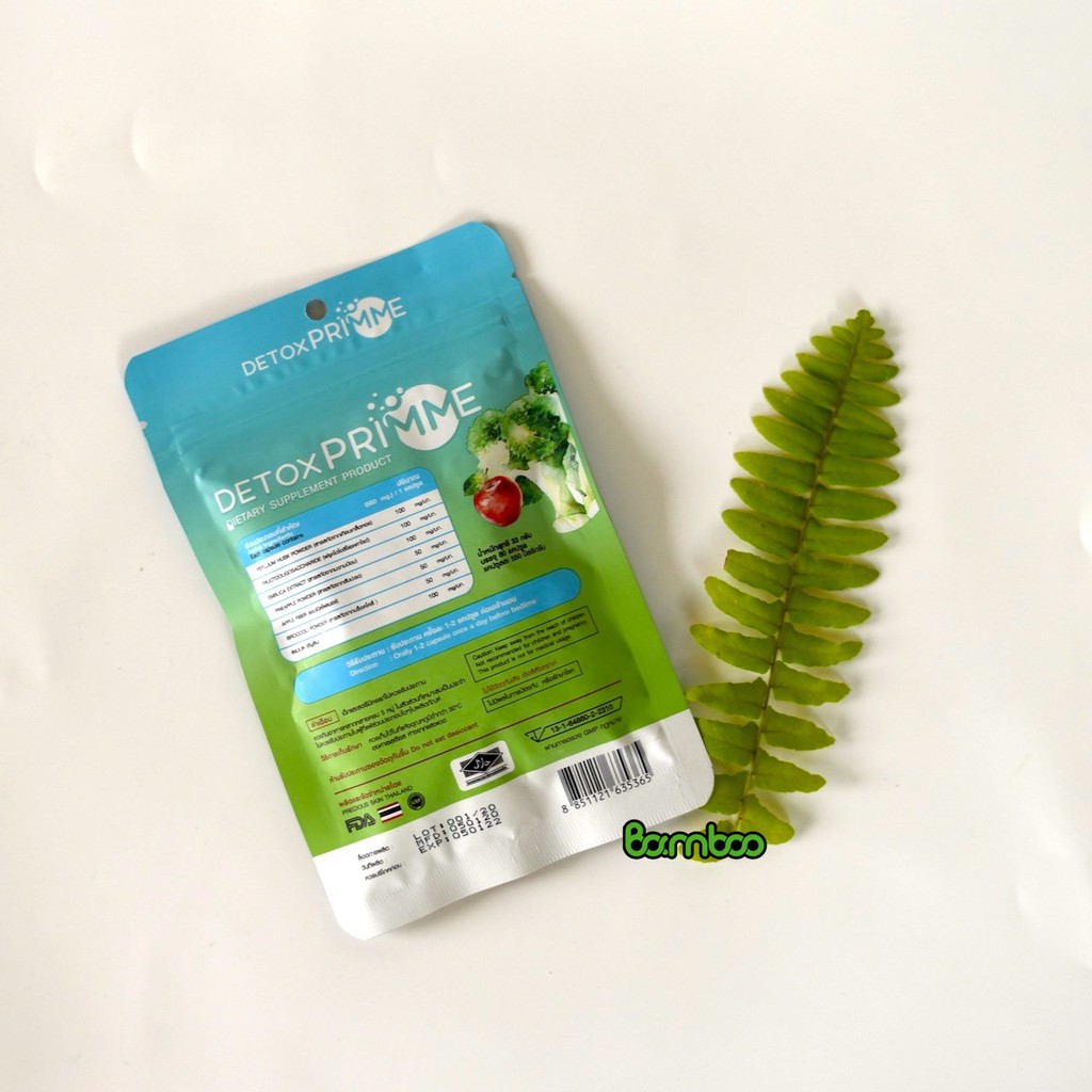 Viên giảm mỡ Detox Primme gói 60 viên Thái Lan