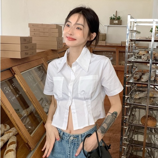 QKOOLE Áo croptop  thời trang dành cho nữ nhiều màu sắc