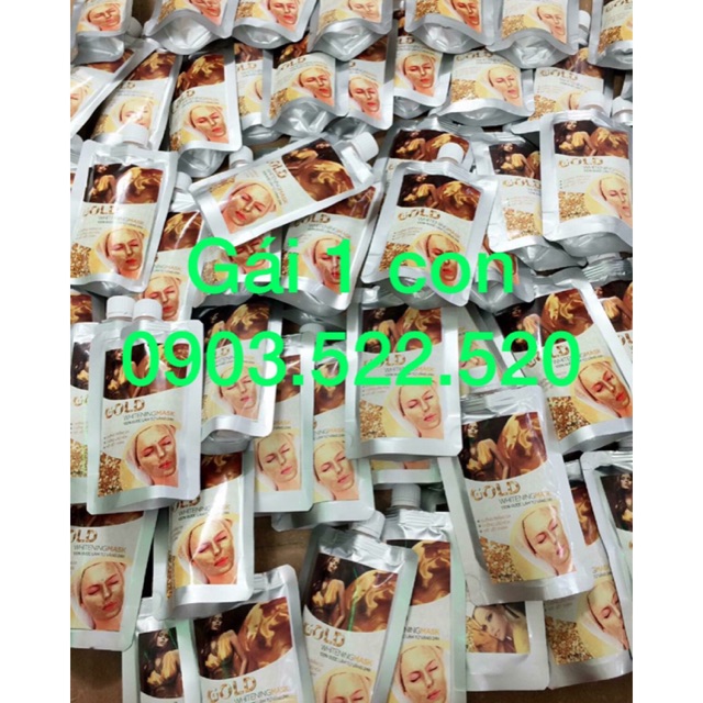 Mask ủ trắng da vàng 24k