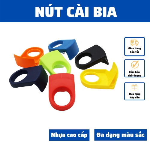 Nút cài bia úp ngược bằng nhựa, gài bia úp mix đủ màu sắc trang trí, dùng trong cocktail, nhỏ gọn dụng cụ pha chế