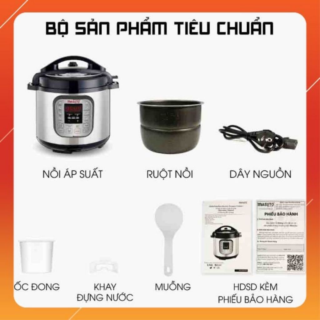 Nồi áp suất điện đa năng GOLDSUN CD4701 Thương hiệu VN Bảo hành 12 tháng