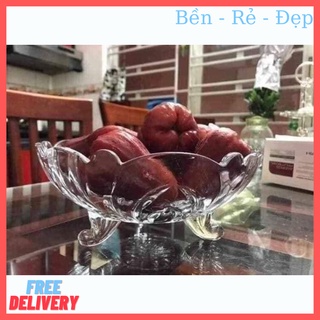 Đĩa 3 chân màu trắng