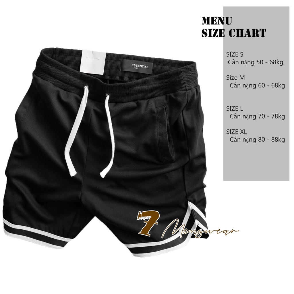 QUẦN SHORT UNISEX /SHORT THUN RỘNG PHONG CÁCH HÀN QUỐC BÓNG RỔ ĐA GIỚI TÍNH ĐA NHIỆM MẶC ĐI CHƠI ĐI HỌC ĐI LÀM ĐỀU NGẦU