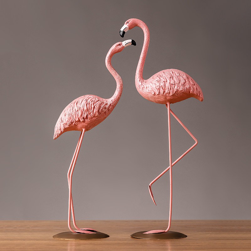 Tượng chim hồng hạc trang trí phong cách Bắc Âu