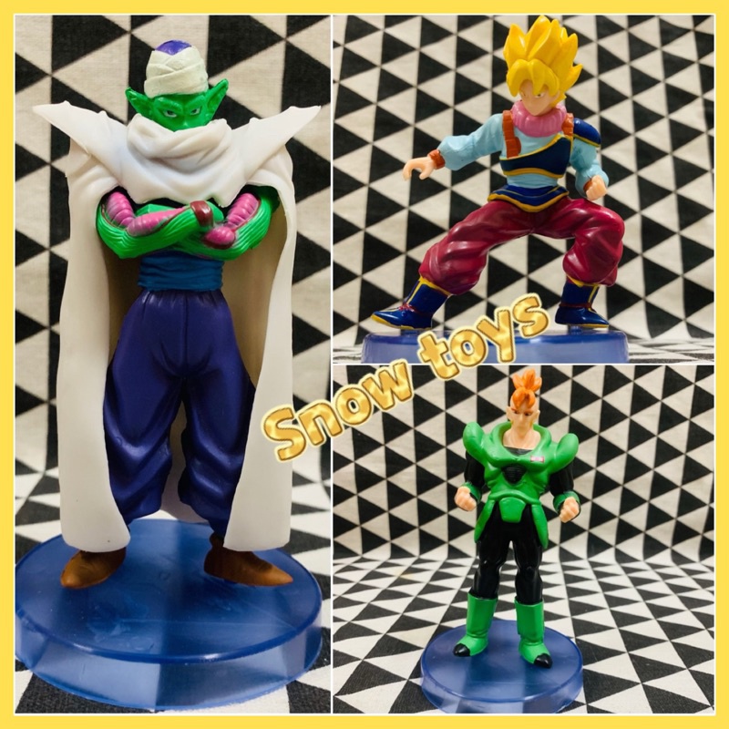 Mô hình Dragon Ball - Trunks Vegeta Chiaotzu Cell Picclo Goku Frieza Krillin Android 20 Broly Fide - Đế đen -Cao 12~13cm