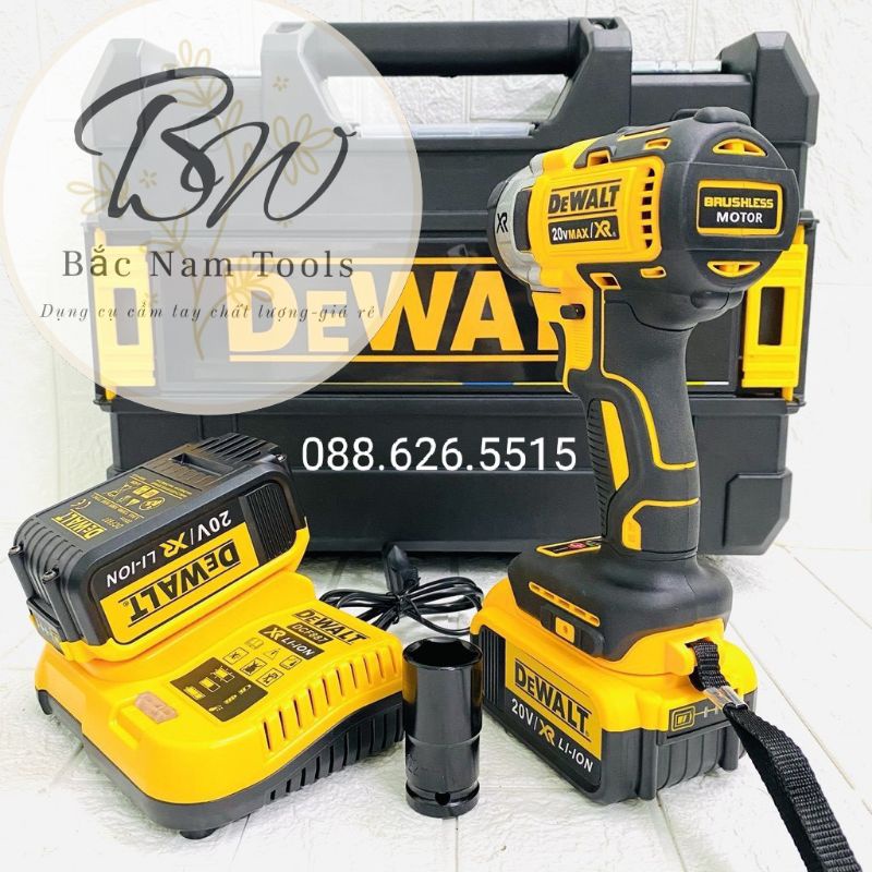 MÁY SIẾT BULONG PIN DEWALT ⚡ Hàng Loại 1 ⚡máy siết pin đa năng:KHOAN PIN,BẮN VÍT,SIẾT ỐC KHÔNG CHỔI THAN