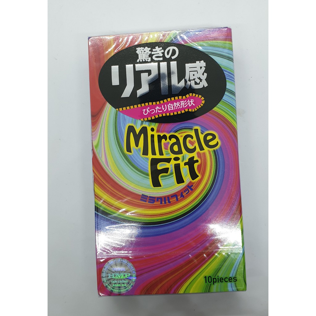 [ GIÁ SỈ ] - Bao cao su siêu mỏng, ôm sát, chống tuột, size nhỏ 49mm Sagami Miracle Fit - Hôp 10 cái