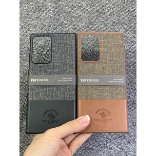 Ốp lưng samsung galaxy Note 20 Ultra da vải Polo Santa Barbara đẹp- Chính hãng