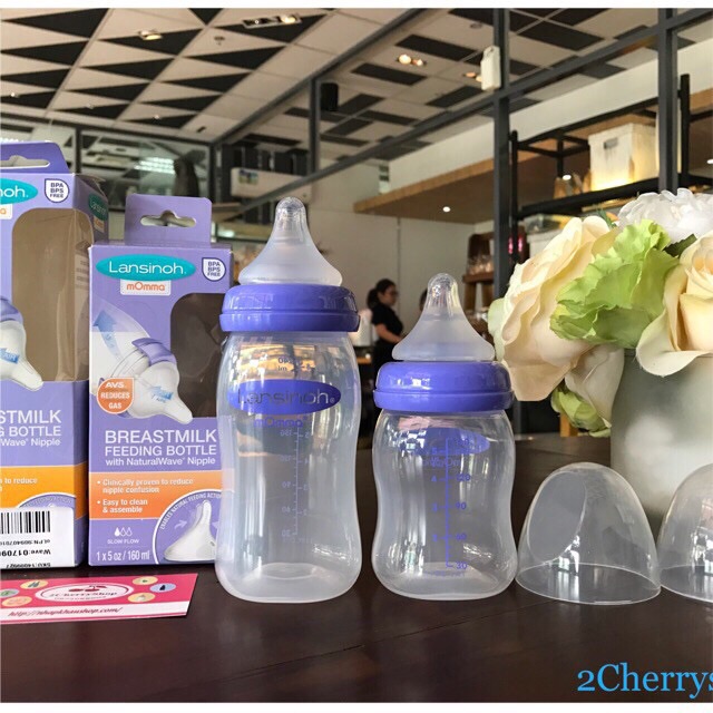 [Lansinoh] Bình sữa Lansinoh Momma 160ml/240ml USA
