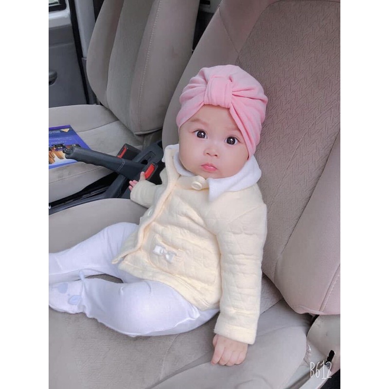 TURBAN vải mẫu núm nhỏ xinh xắn